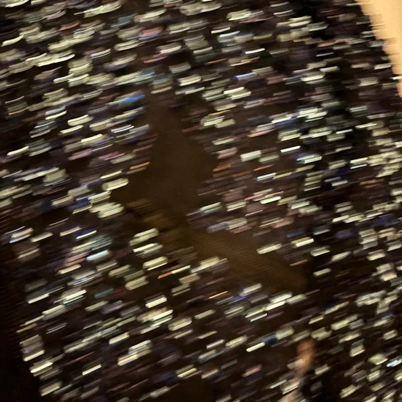 Alice + Olivia Lonnie Sequin Bomber Jacket Black Blue Size XS